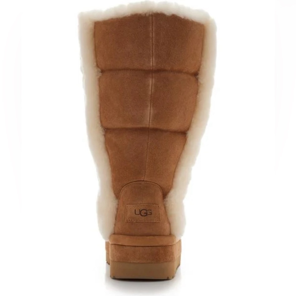 Women's Brown Classic Chillapeak Tall Shearling Platform Boot - Picture 4 of 5